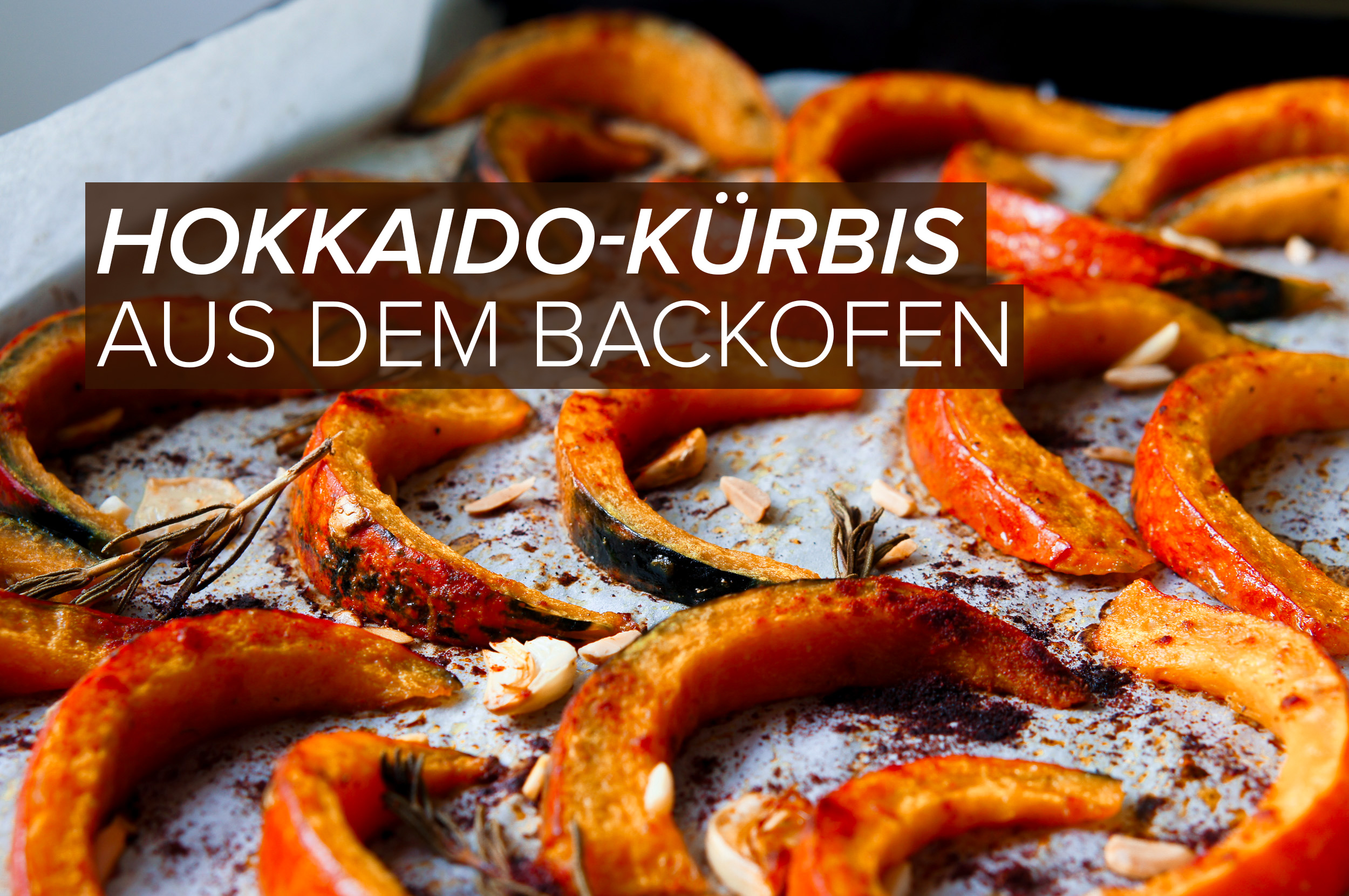 Hokkaido-Kürbis-Spalten aus dem Backofen - Paleo Rezepte